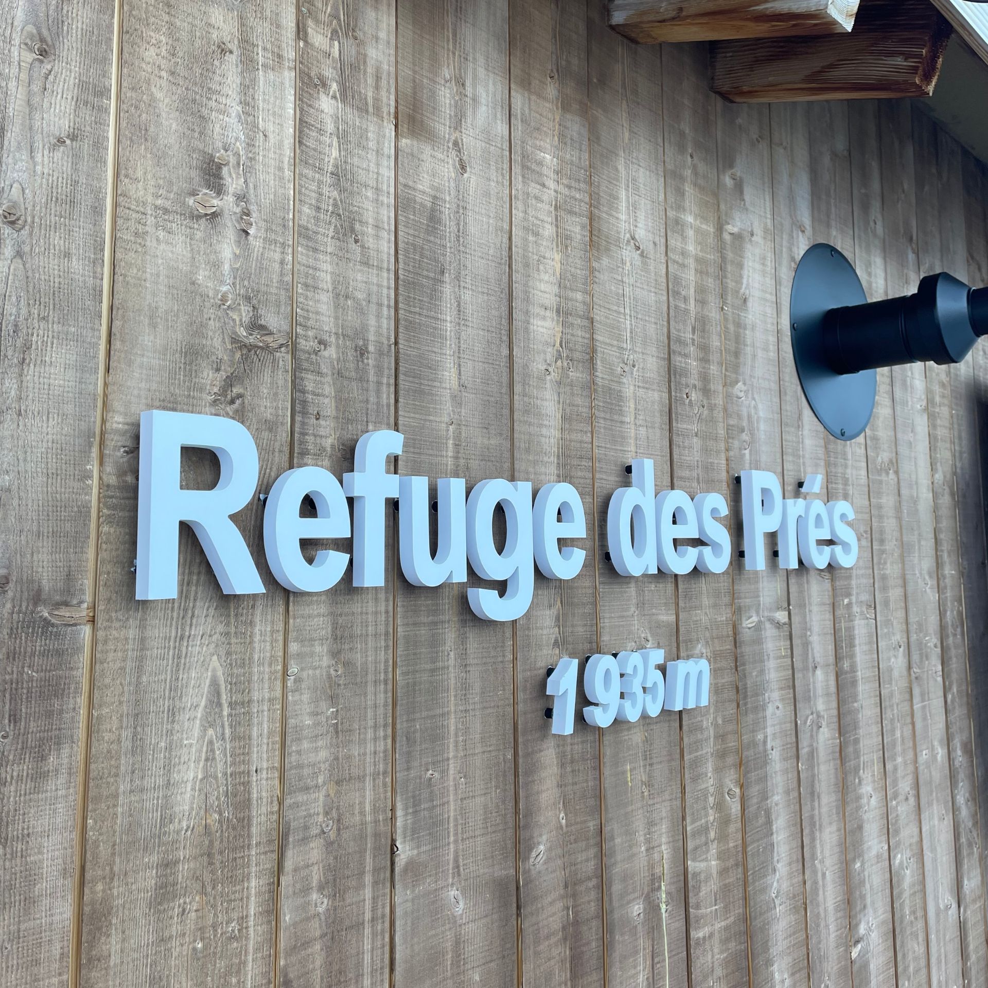 Arrivée au Refuge des Prés